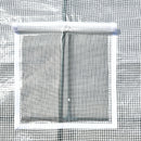 Outsunny Walk-In Lean to Wall Greenhouse w/Window&Door 200Lx 100W x 215Hcm White