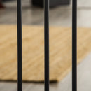 PawHut Dog Gate Pet Safety Gate W/ Cat Door Auto Close Pine Decor 74-80 cm Wide