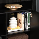 HOMCOM Modern High Gloss RGB LED Cabinet Cupboard Sideboard Console Black