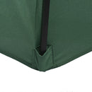 Outsunny Outdoor Market Table 3(m) Parasol Umbrella Sun Shade with 8 Ribs, Green