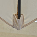 Outsunny 3m Cantilever Parasol with Easy Lever Crank Handle 6 Metal Ribs White
