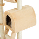 PawHut Cat Tree Kitten Scratching Activity Playing Climb Center Bed Condo Toy