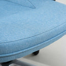 Vinsetto Linen Executive Office Chair Height Adjustable Swivel Chair, Blue