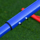 Outsunny Kids Metal Seesaw Teeter Totter Children's Playground Equipment 4 Seats