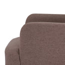 HOMCOM Upholstered Armchair, Nature Wood Frame Padded Living Room Chair, Brown