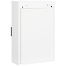 kleankin Bathroom Wall Cabinet with Adjustable Shelves for Hallway, Living Room
