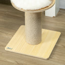 PawHut 52cm Kitty Activity Centre w/ Bed, Jute Scratching Post