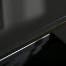 HOMCOM Coffee Table with Tempered Glass Top, Centre Table with 2-Tier Storage