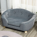 PawHut Dog Sofa Bed w/ Removable Soft Cushion for XS Size Dogs - Grey