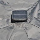 Outsunny 3m Solar LED Cantilever Parasol Adjustable Garden Umbrella Light Grey