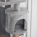PawHut Cat Tree Climbing Kitten Activity Center 48 x 48 x 120cm Light Grey