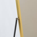 HOMCOM Full Length Mirror Dressing Mirror Wall-Mounted Entryway Gold Frame