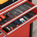 DURHAND Tool Chest Rolling Garage Workshop Organizer w/ 6 Drawer Black