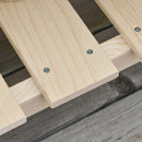 Outsunny Garden Potting Bench Workstation Table w/ Sliding Tabletop & Dry Sink