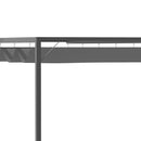 Outsunny 3 x 3(m) Outdoor Pergola Retractable Canopy Wall Mounted Gazebo Grey