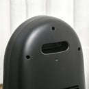 HOMCOM Freestanding Ceramic Space Heater w/ Flame Effect 3 Heat Settings, Black