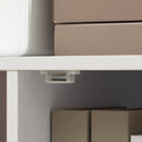 Vinsetto Printer Stand Mobile Office Storage Cabinet W/ Shelves Drawers, White