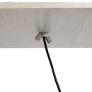 HOMCOM Floor Lamp Reading Lamp with 3-Tier Storage Shelf for Home Office Oak