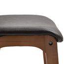 HOMCOM Modern Wood Bar Chairs Kitchen Cafe Stools Dining Barstool Brown