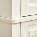 HOMCOM 180cm Kitchen Pantry Storage Cabinet Server Food Organizer, White