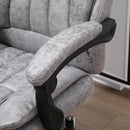 Vinsetto 6-Point Vibrating Heat Massage Chair w/ Microfibre Upholstery Grey