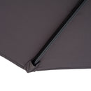 Outsunny 3m Garden Banana Parasol Cantilever Umbrella w/Crank& Base, Grey