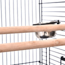 PawHut Large Metal Bird Cage Aviary Parrot Budgie Canary Pet With Stand&Wheels