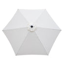 Outsunny 2.8m Patio Umbrella Parasol Outdoor Table Umbrella 6 Ribs Off-White