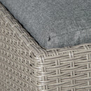 Outsunny 8 PCS Outdoor PE Rattan Wicker Conservatory Sofa Set, Patio Furniture