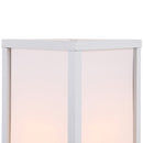 HOMCOM Floor Lamp Reading Lamp with 3-Tier Storage Shelf for Home Office White
