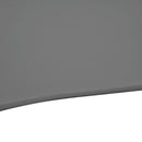 Outsunny 2.5M Offset Roma Patio Umbrella W/ 360° Rotation and Base, Dark Grey