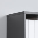 HOMCOM 5-Tier Bookshelf Freestanding Bookcase Storage Shelves Study, Dark Grey
