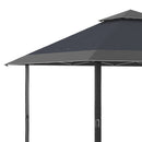 Outsunny 4 x 4m Outdoor Pop-Up Canopy Tent Gazebo Adjustable Legs Bag Grey