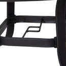 Outsunny 106cm Round Garden Dining Table with Parasol Hole Tempered Glass Top