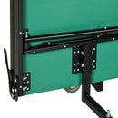 SPORTNOW 9FT Folding Table Tennis Table w/ 8 Wheels, for Indoors, Outdoors