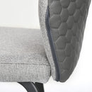 HOMCOM Bar Stools Set of 2, Upholstered Kitchen Stools with Back, Footrest