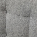 HOMCOM Modern Fabric Bar Stools Set of 2 Bar Chairs with Back Wood Legs Grey
