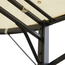 Outsunny Patio Metal Gazebo Door Window Awning Wall Mount Outdoor Shelter
