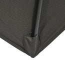 Outsunny 2 x 3(m) Garden Parasol Rectangular Market Umbrella w/ Crank Black