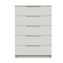 Balagio Ready Assembled Chest of Drawers with 5 Drawers - White Gloss