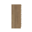 Buckingham Ready Assembled Chest of Drawers with 5 Drawers - Natural Rustic Oak