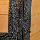 Pawhut Rabbit Hutch Light Yellow & Black for 2-4 Rabbits