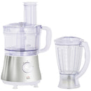 HOMCOM Food Processor 1.5L with 1L Bowl 500W - White