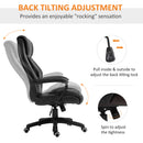 Vinsetto High Back Black Executive Office Chair 6- Point Vibration Massage Extra Padded Swivel Ergonomic Tilt Desk Seat