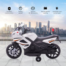 HOMCOM Kids Electric Ride On Motorcycke 6v - White