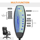 Vinsetto High Back Black Executive Office Chair 6- Point Vibration Massage Extra Padded Swivel Ergonomic Tilt Desk Seat