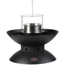 HOMCOM Globe Shape Tabletop Bioethanol Fireplace 0.4L Tank- Black