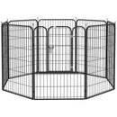 Pawhut  0.79 x 1m Pet Playpen Metal Hutch Cage House Rabbit Guinea Dog Puppy