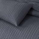 Opus Leaf Pinsonic Duvet Set - Charcoal