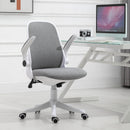 Vinsetto Desktop Chair Ergonomic Swivel Office Chair Breathable Fabric Computer Rocker with Liftable Armrest Home Office For 120-175cm/4'-6' Grey